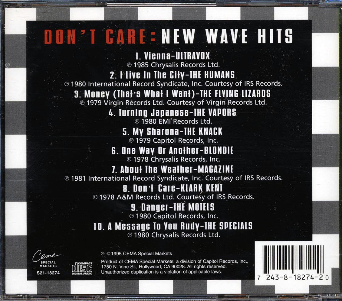 The Knack, Blondie, Ultravox, The Humans, The Flying Lizards, Etc. - Don't Care: New Wave Hits