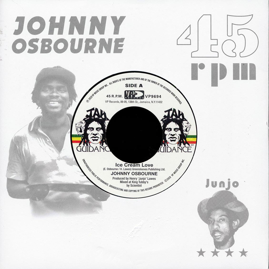 Johnny Osbourne - Ice Cream Love  /  The Roots Radics - Extra Time One