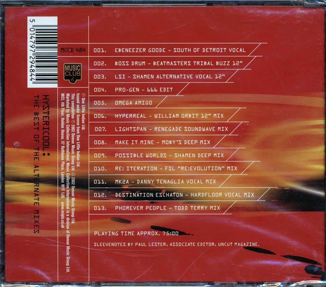 Shamen - Hystericool: The Best Of The Alternate Mixes