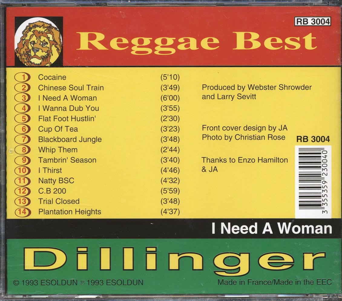 Dillinger - I Need A Woman