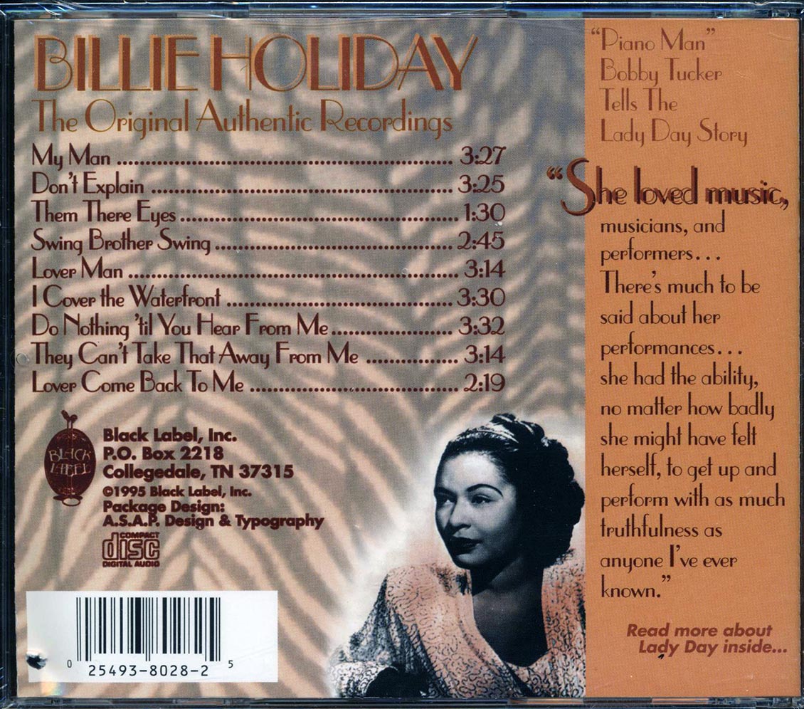 Billie Holiday - The Original Authentic Recordings