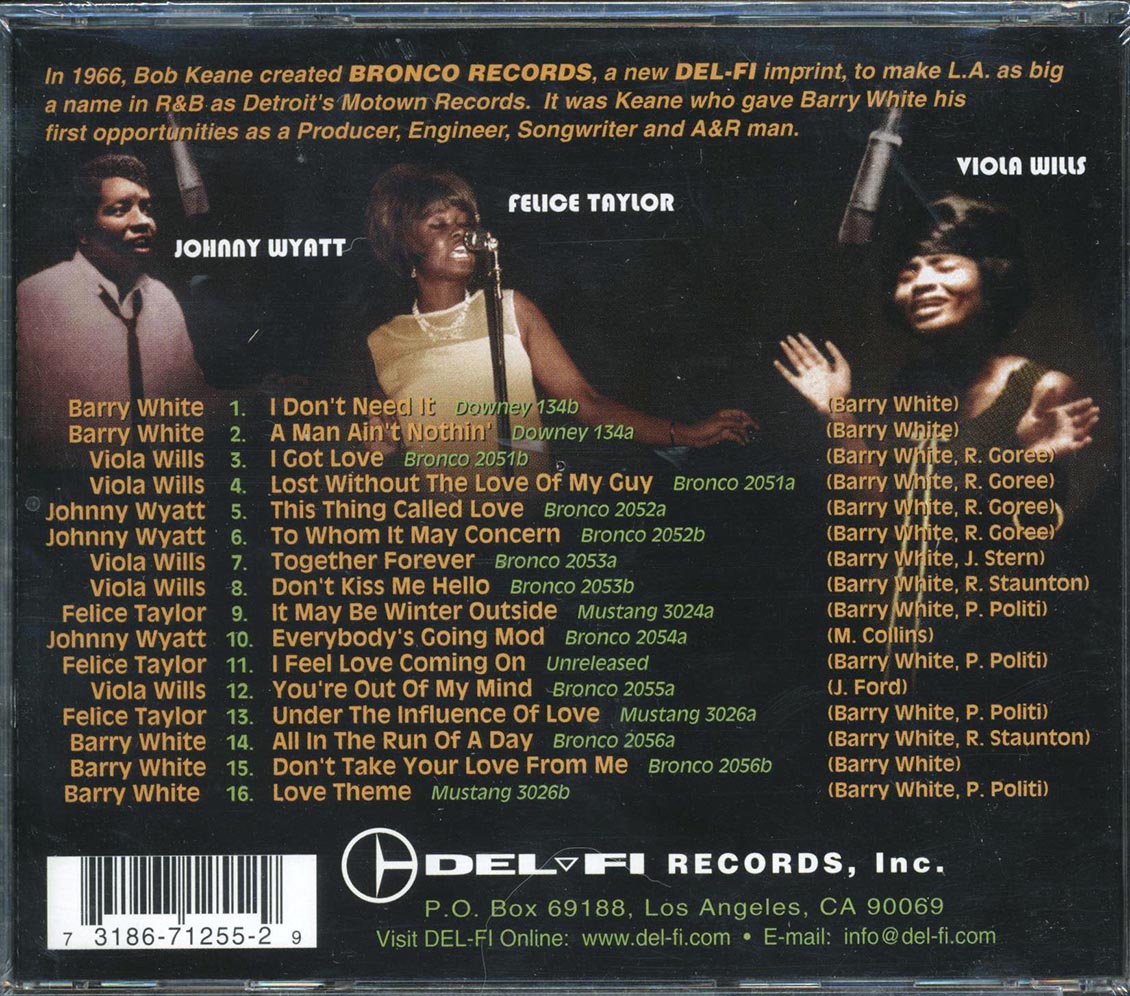 Barry White, Viola Wills, Johnny Wyatt, Felice Taylor - Boss Soul: The Genius Of Barry White