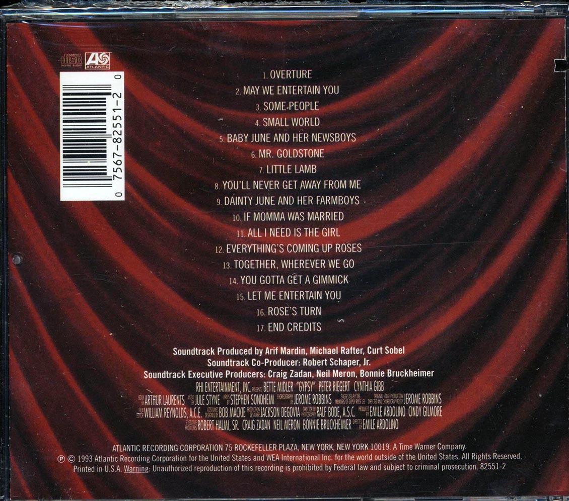 Bette Midler - Gypsy (marked/ltd stock)