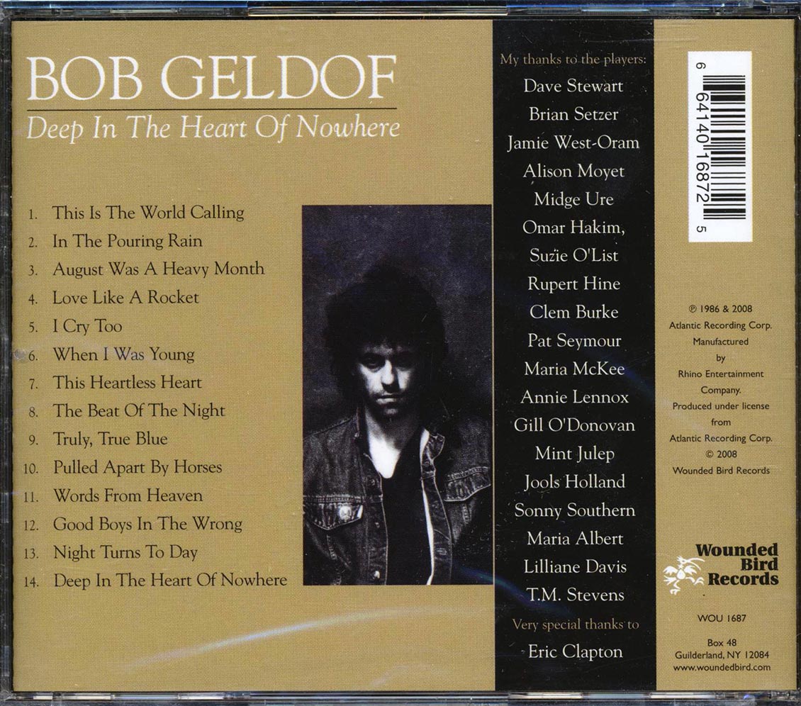 Bob Geldof - Deep In The Heart Of Nowhere