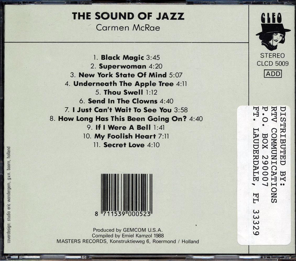 Carmen McRae - The Sound Of Jazz