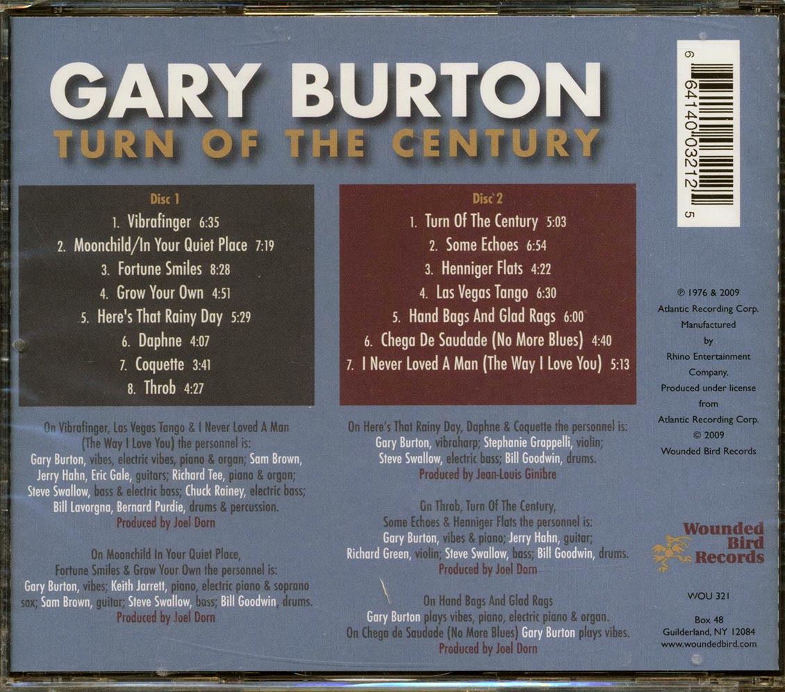 Gary Burton - Turn Of The Century (2xCD)