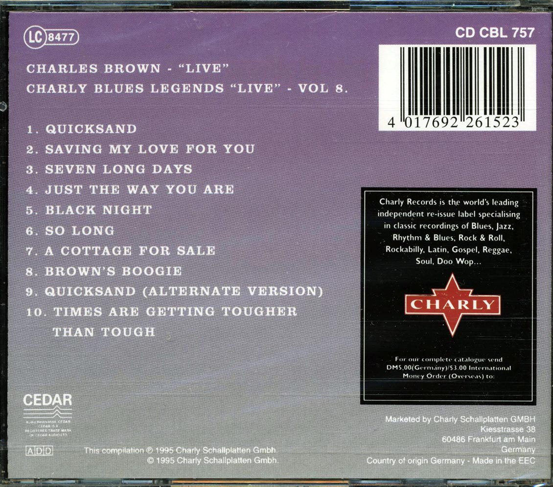 Charles Brown - Live