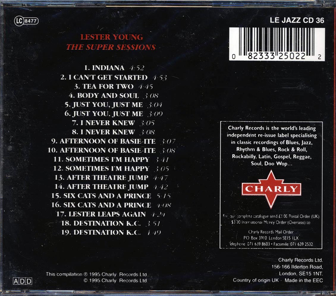 Lester Young - The Super Sessions