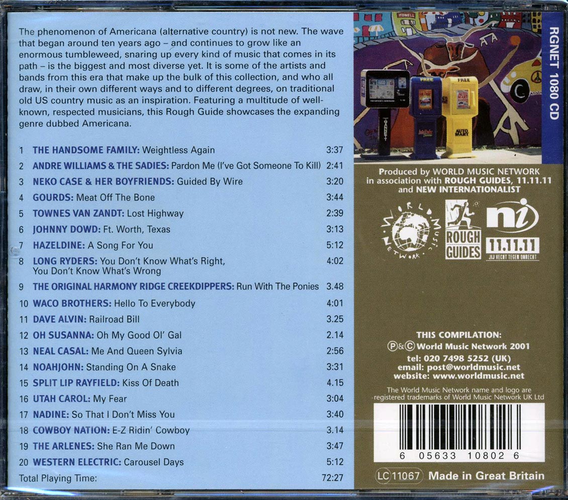 Townes Van Zandt, Hazeldine, Long Ryders, Etc. - The Rough Guide To Americana
