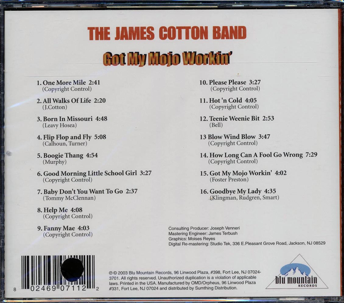The James Cotton Band - Got My Mojo Workin' (marked/ltd stock)