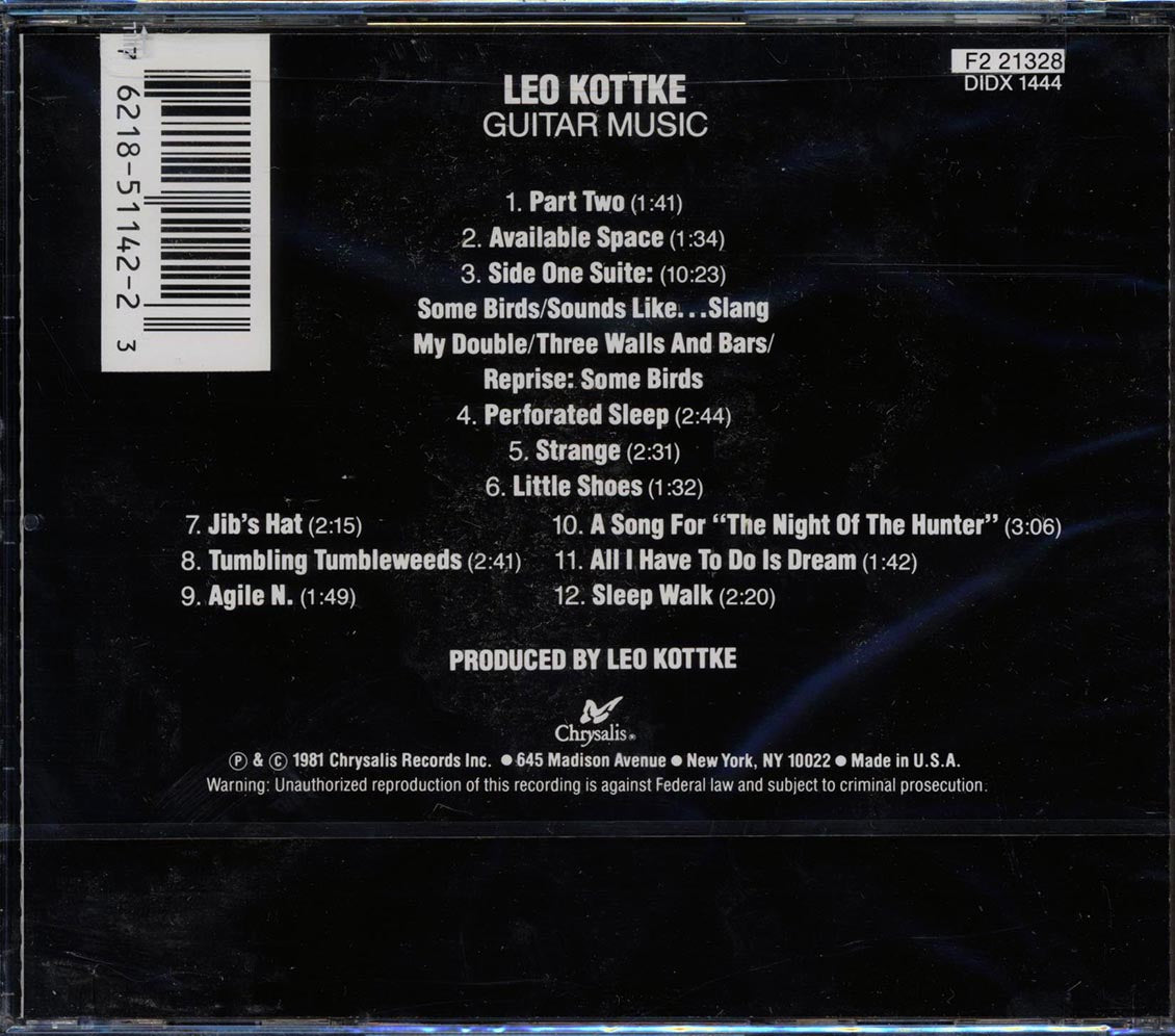 Leo Kottke - Guitar Music