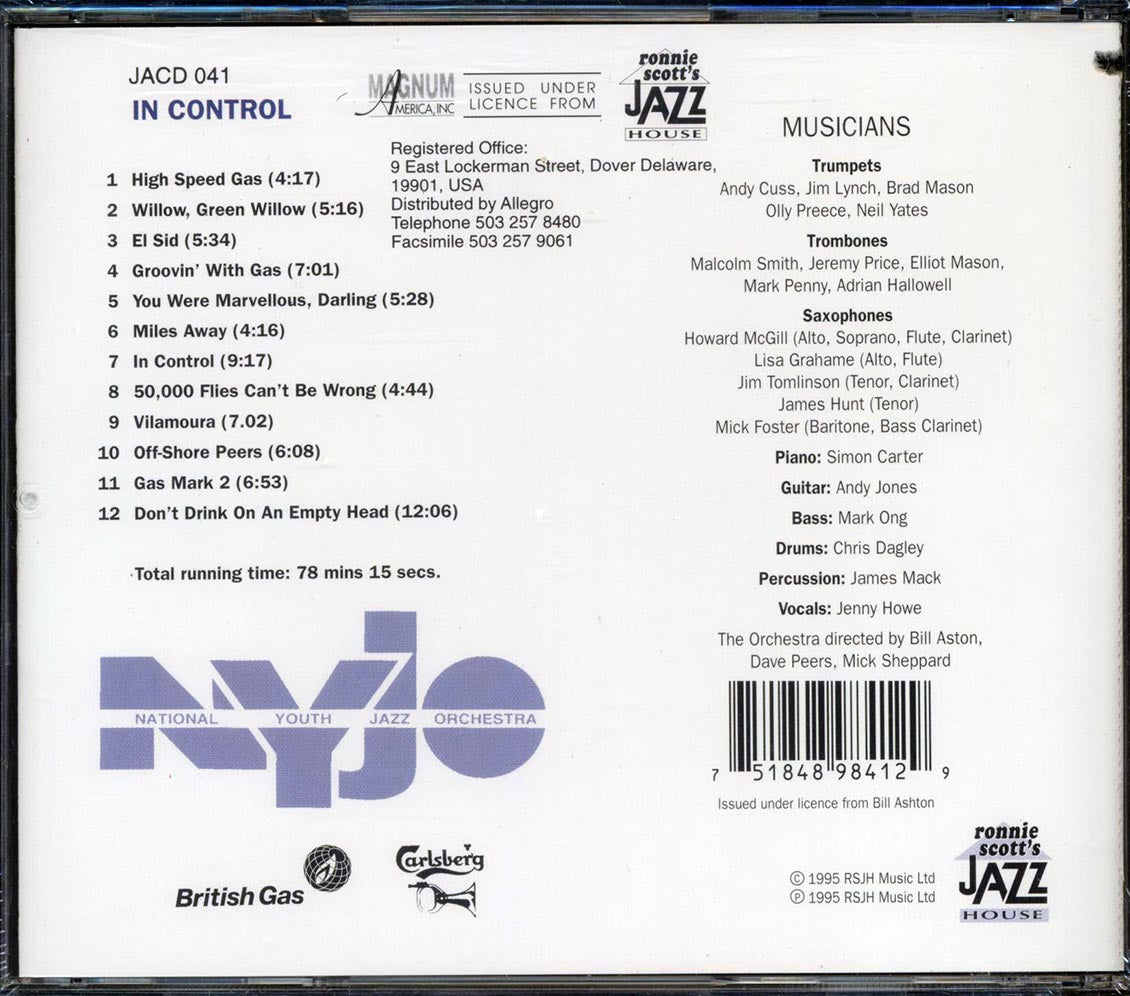 National Youth Jazz Orchestra - In Control (marked/ltd stock)