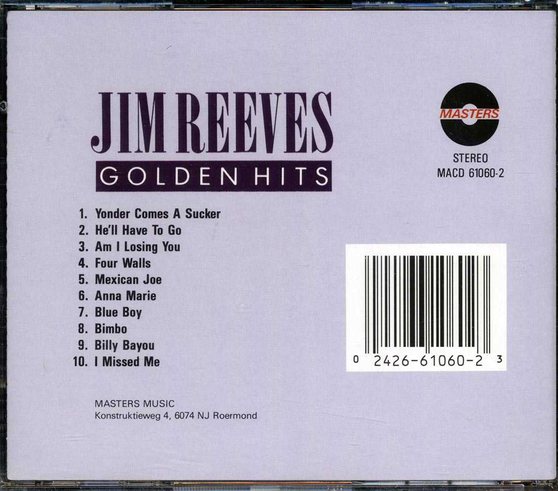 Jim Reeves - Golden Hits