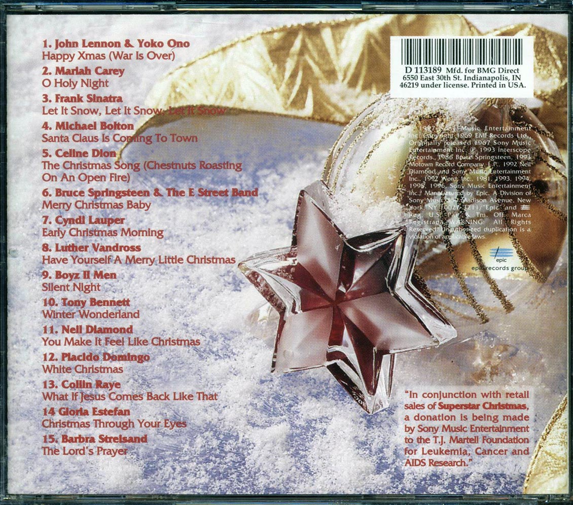John Lennon, Mariah Carey, Frank Sinatra, Michael Bolton, Etc. - Superstar Christmas