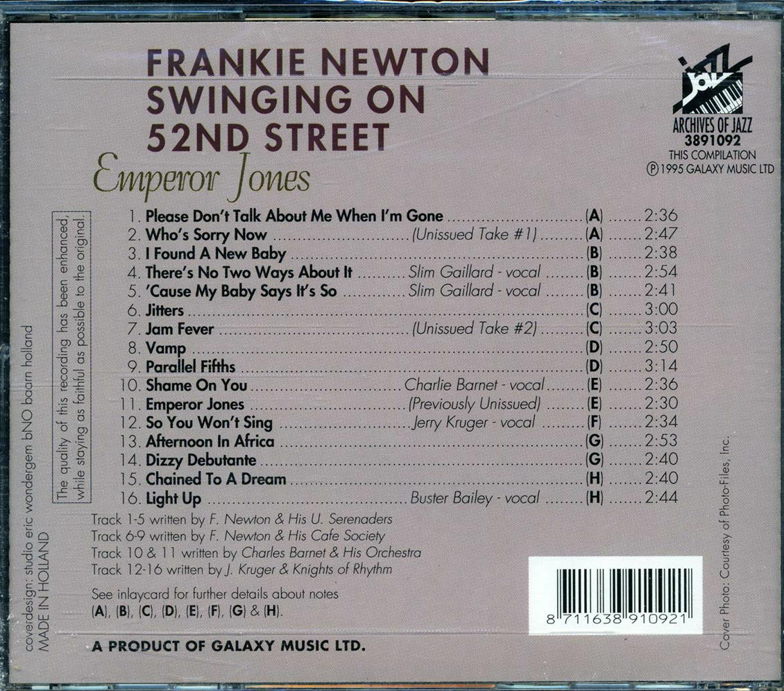 Frankie Newton - Swinging On 52nd Street: Emperor Jones