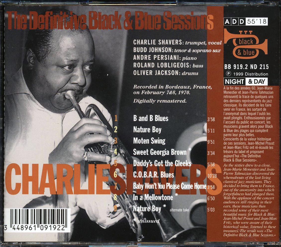 Charlie Shavers - The Last Sessions