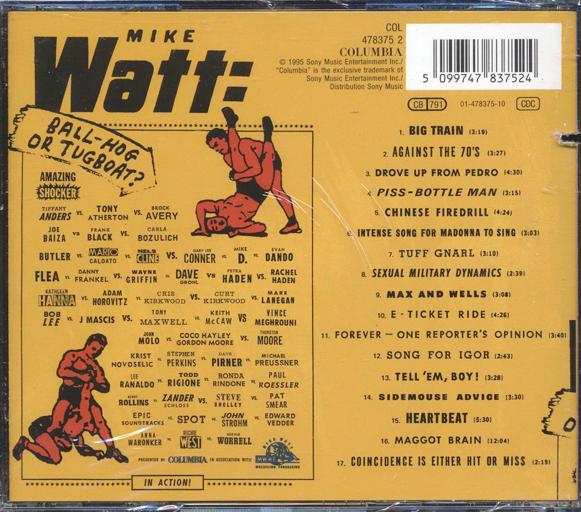 Mike Watt - Ball-Hog Or Tugboat (marked/ltd stock)