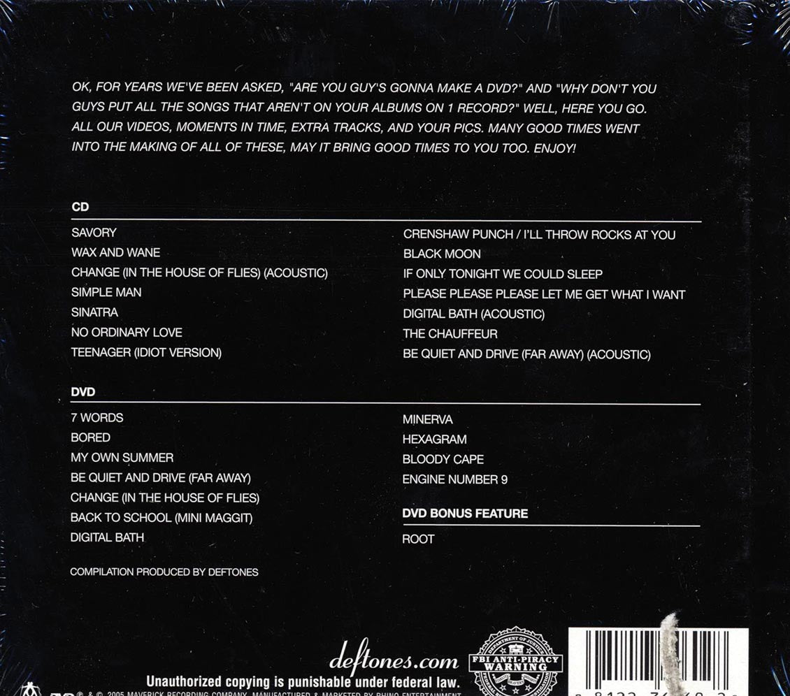 Deftones - B-Sides & Rarities (casebound set) (incl. DVD)