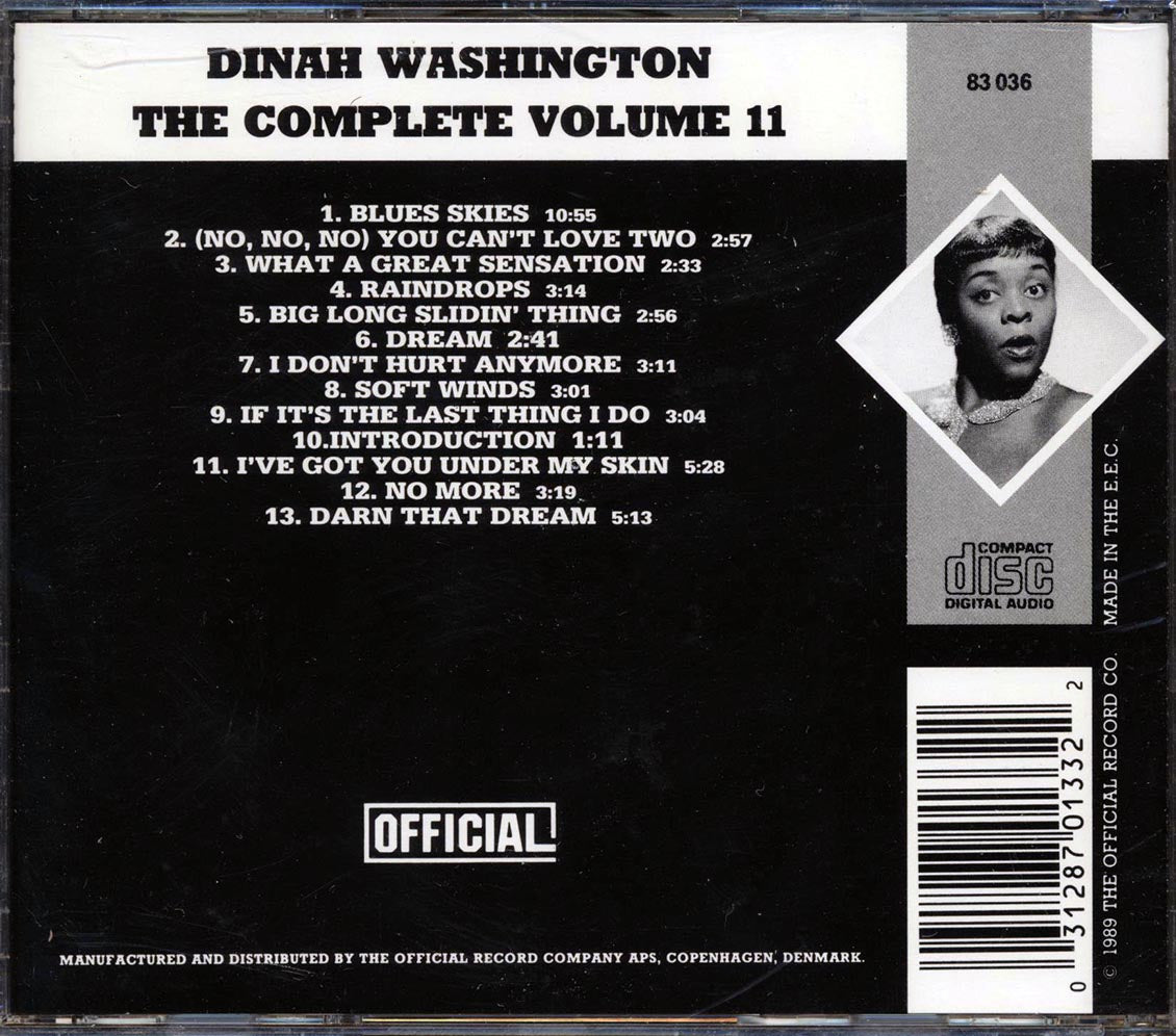 Dinah Washington - The Complete Dinah Washingon Volume 11: 1954