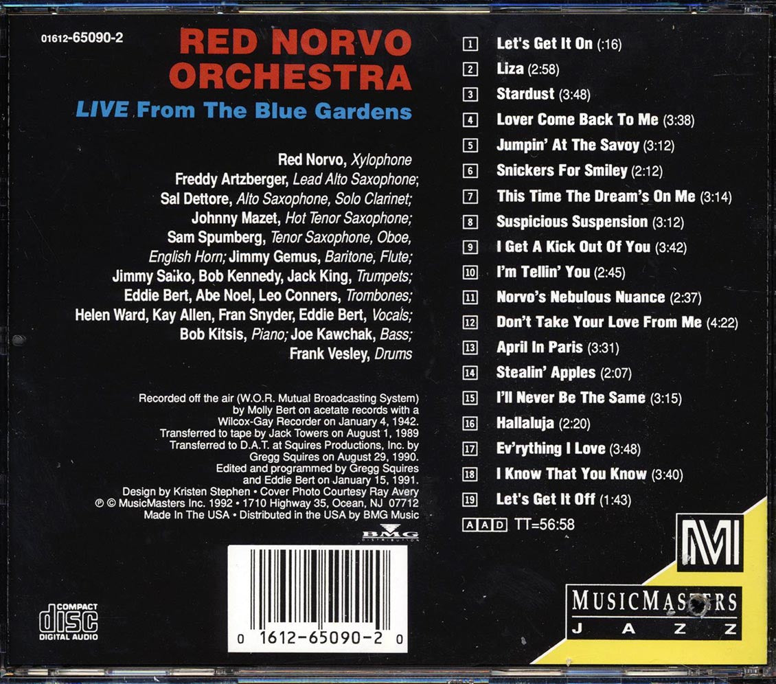 Red Norvo Orchestra - Live From The Blue Gardens