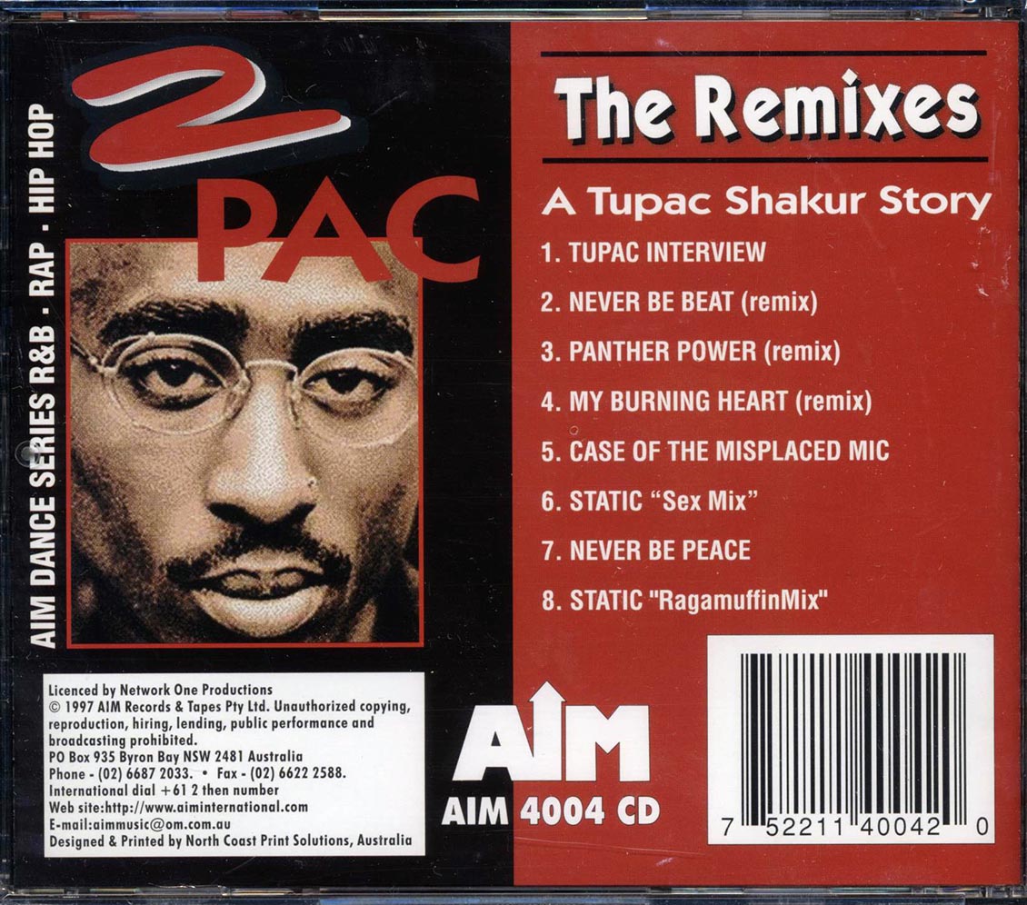 Tupac Shakur - 2Pac The Remixes: A Tupac Shakur Story Mixes Remixes Unheard Tracks