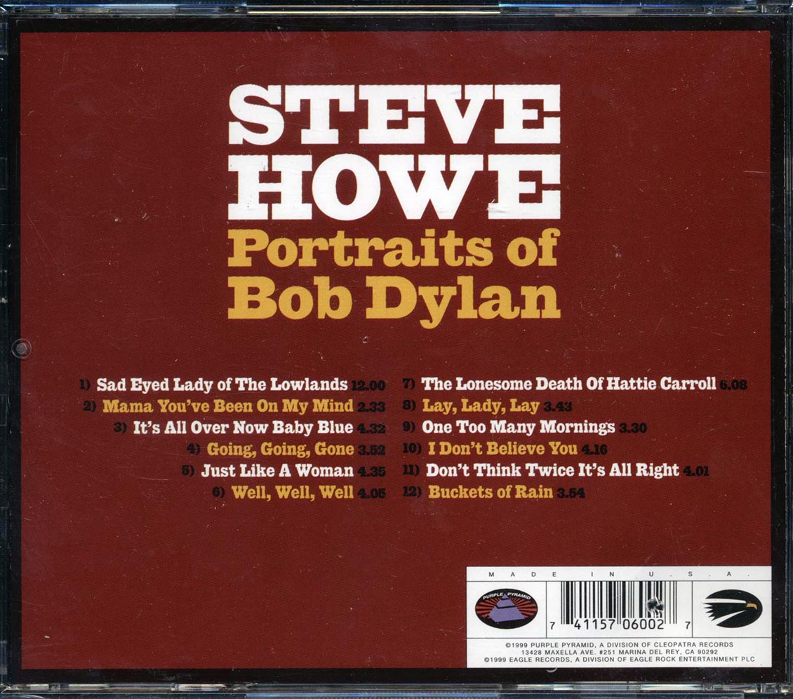 Steve Howe - Portraits Of Bob Dylan (marked/ltd stock)