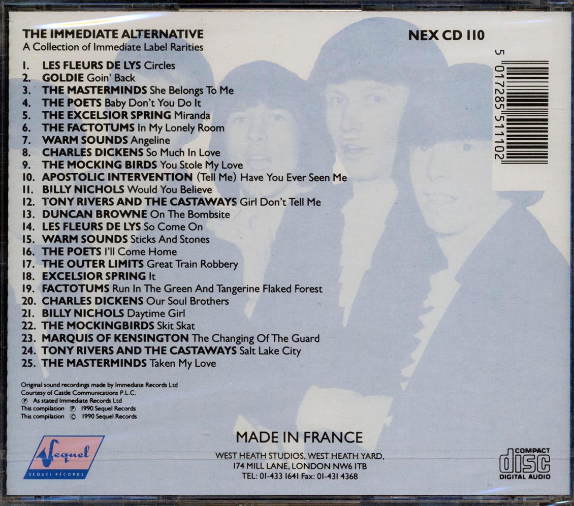 Goldie, The Poets, Les Fleurs De Lys, Etc. - The Immediate Alternative (25 tracks)