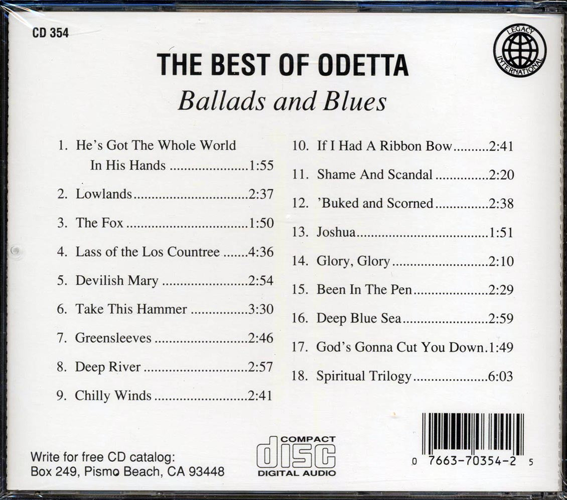 Odetta - The Best Of Odetta: Ballads And Blues