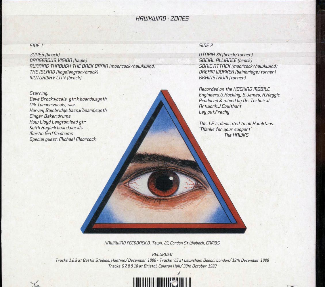 Hawkwind - Zones (deluxe mini-LP slipsleeve edition)