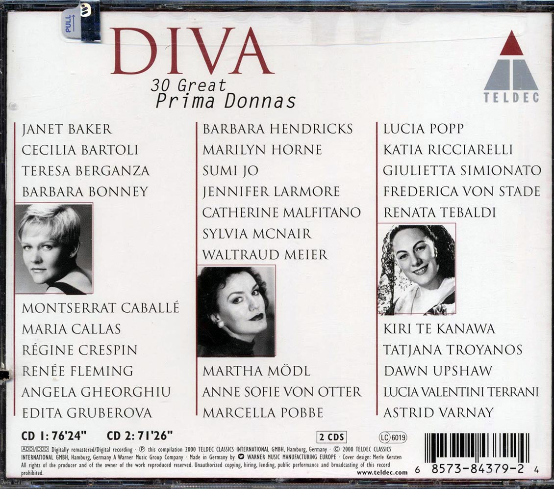 Maria Callas, Renata Tebaldi, Marcella Pobbe, Etc. - Diva: 30 Great Prima Donnas (2xCD)