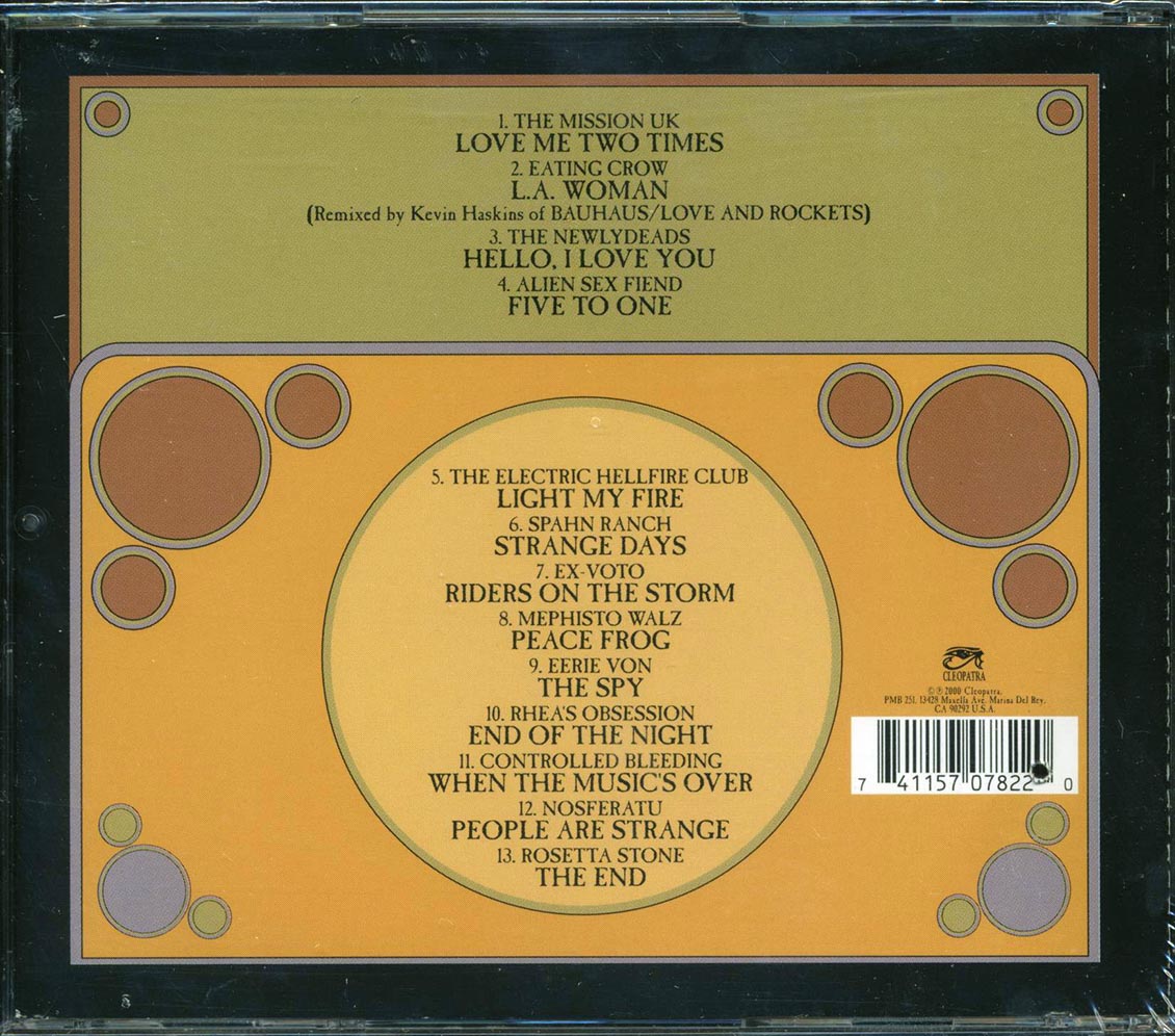 The Mission, Eating Crow, Newlydeads, Etc. - Darken My Fire: A Gothic Tribute To The Doors (marked/ltd stock)