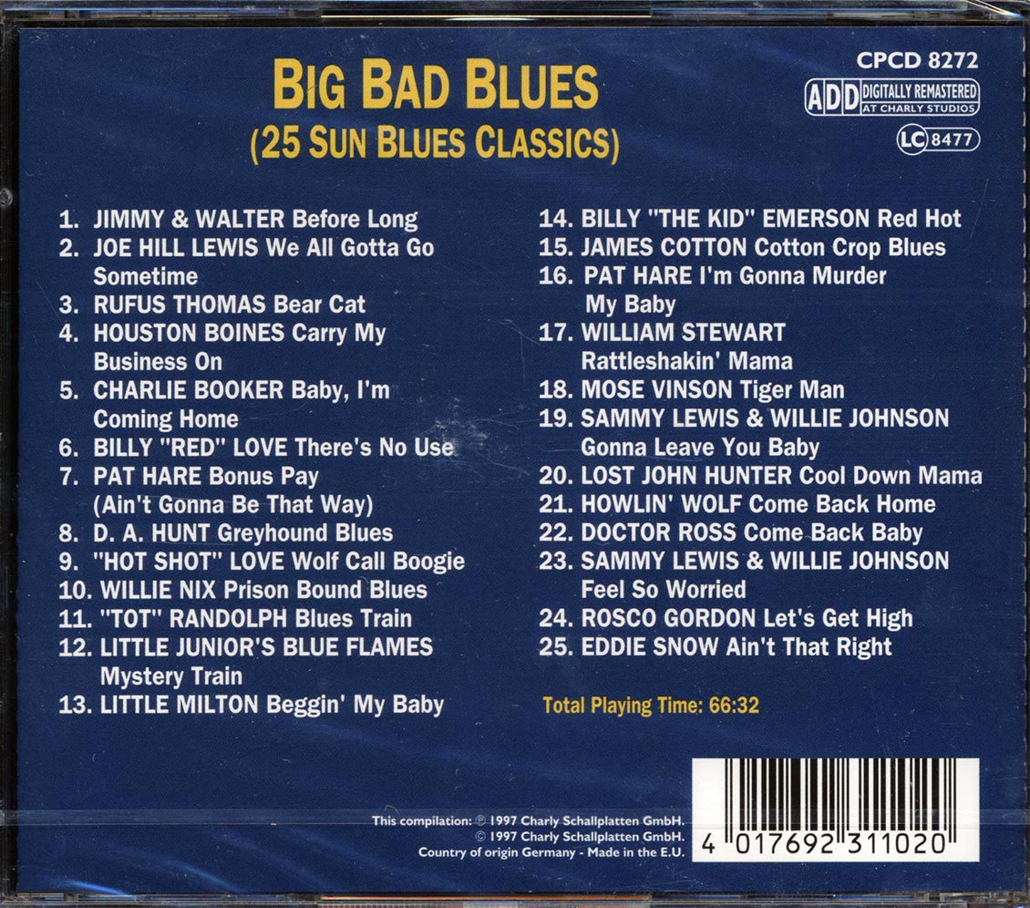 Jimmy & Walter, Joe Hill Louis, Rufus Thomas, Etc. - Big Bad Blues: 25 Sun Blues Classics (25 tracks)