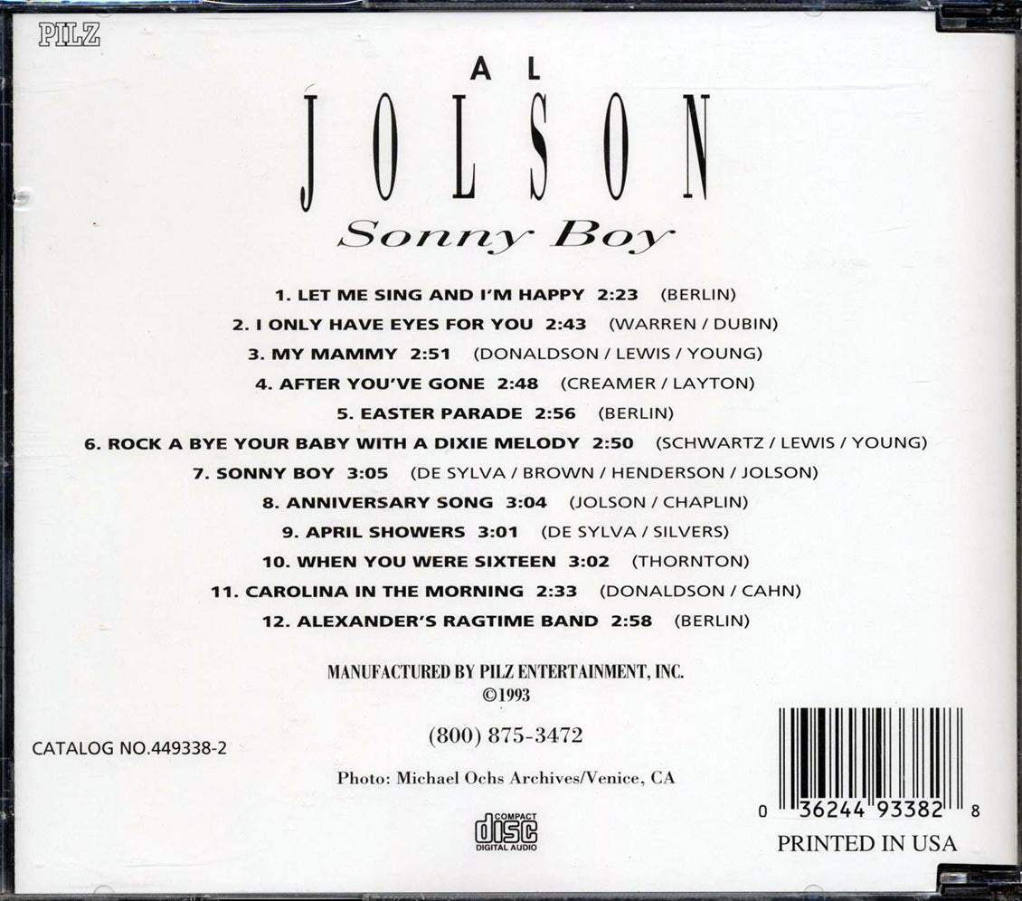 Al Jolson - Sonny Boy