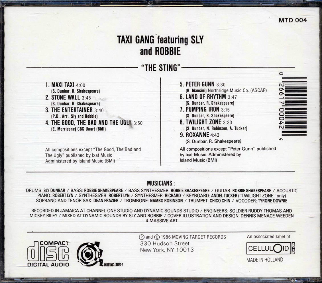 The Taxi Gang, Sly & Robbie - The Sting