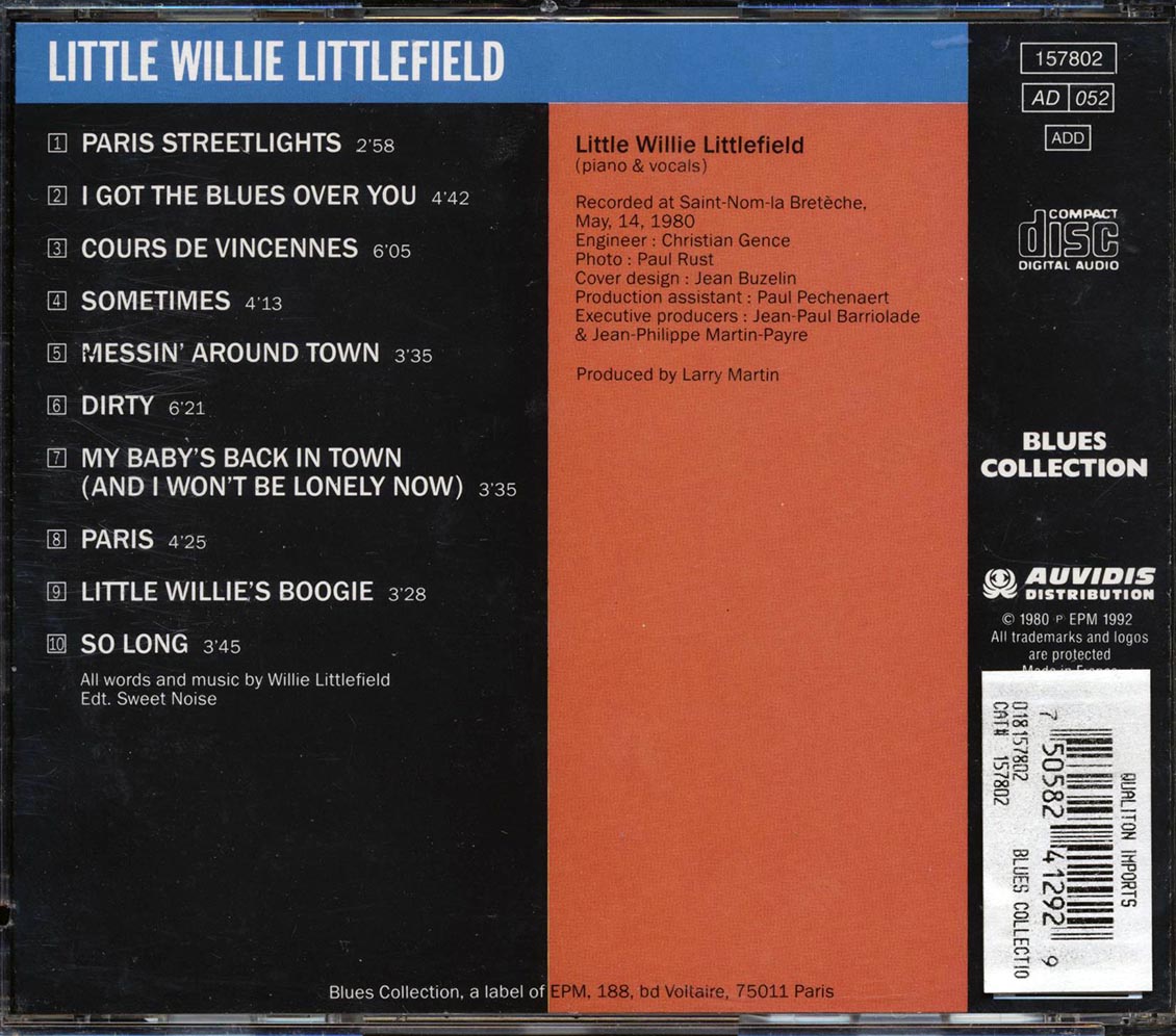 Little Willie Littlefield - Paris Streetlights
