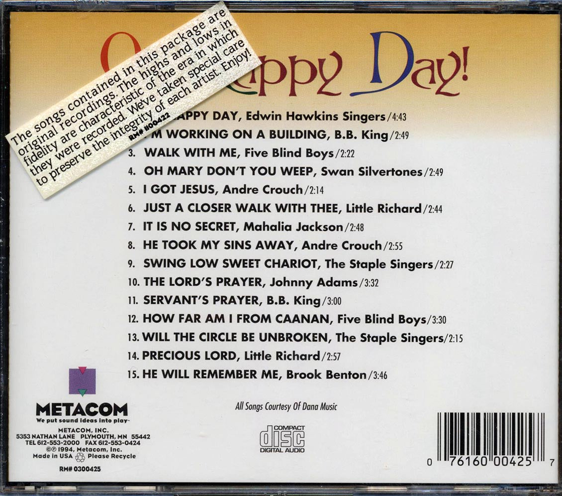 BB King, Andre Crouch, Little Richard, Etc. - Oh Happy Day