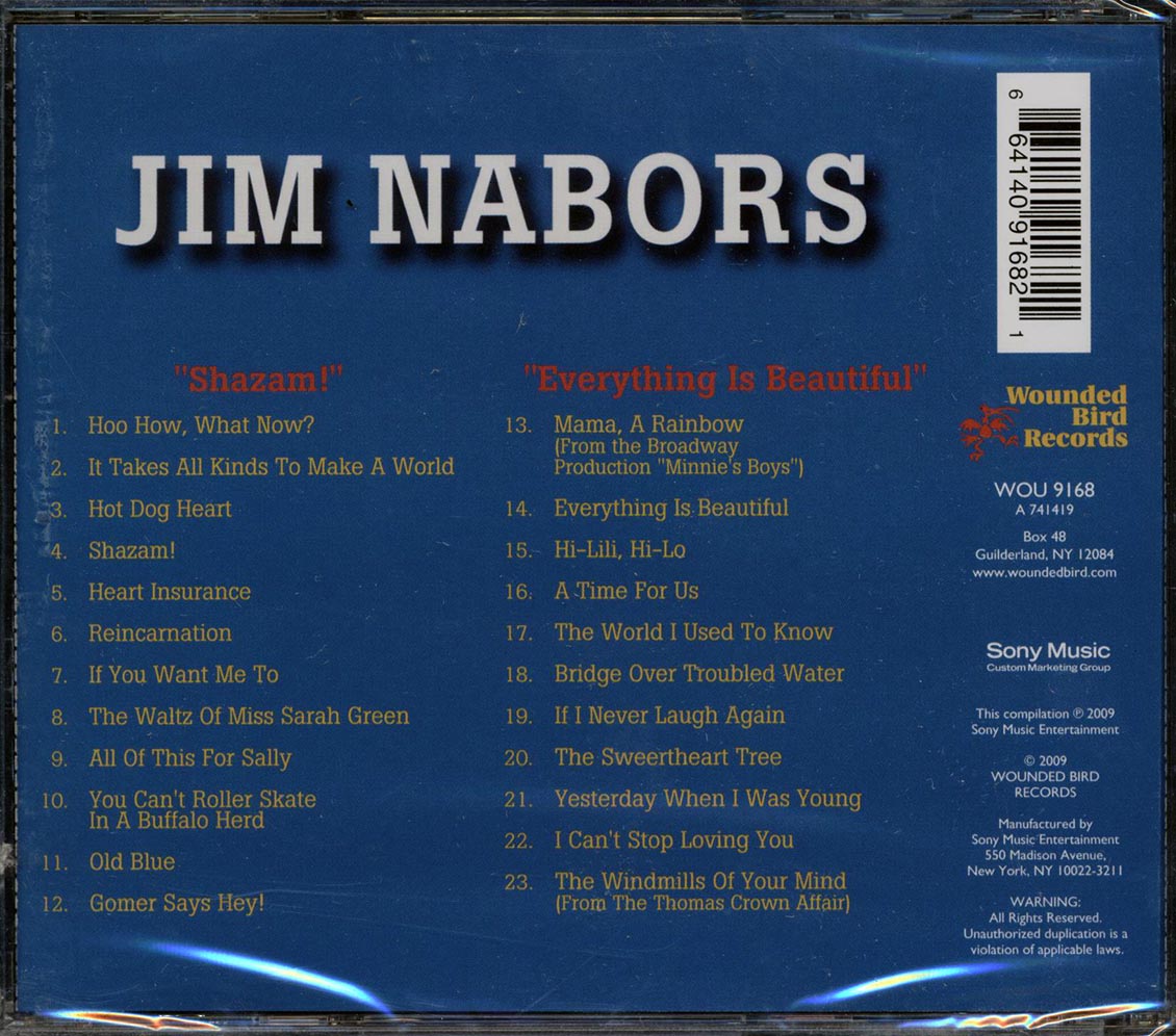 Jim Nabors - Shazam + Everything Is Beautiful (2 albums on 1 CD) (23 tracks)
