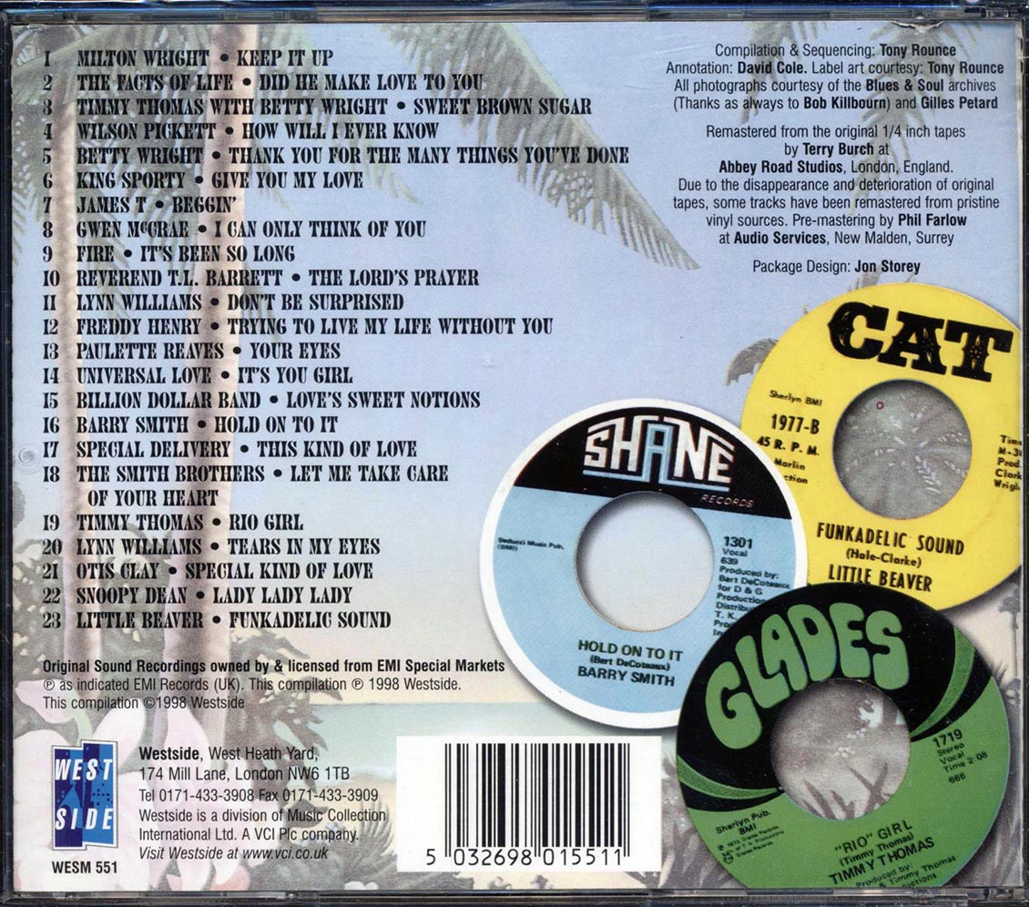 Milton Wright, Wilson Pickett, Betty Wright, King Sporty, Etc. - Sweet Brown Sugar: A TK Rhythm N Soul Compendium 1971-81