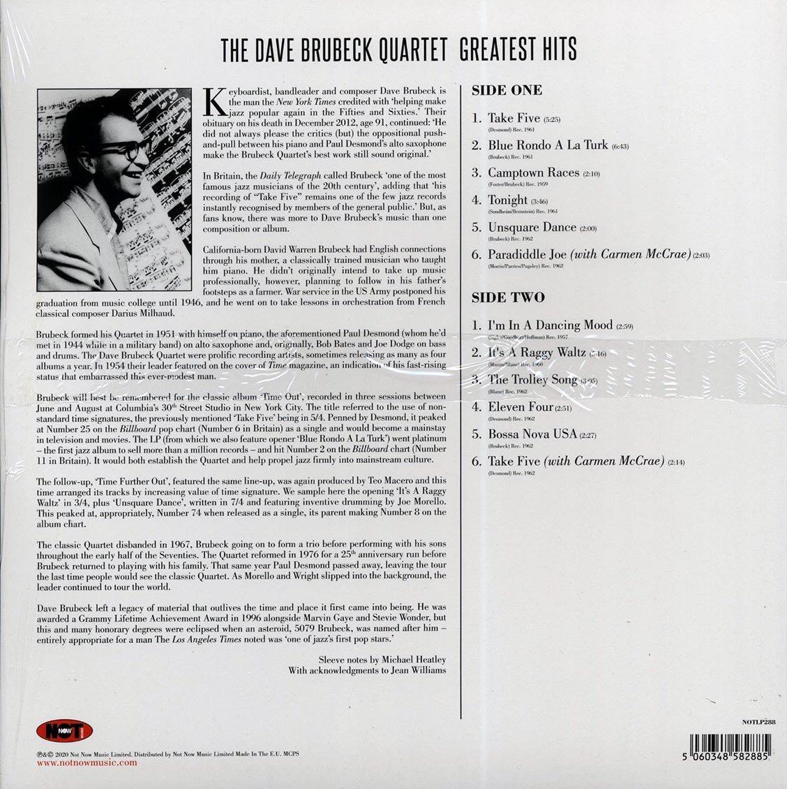 The Dave Brubeck Quartet - Greatest Hits (180g) (colored vinyl)