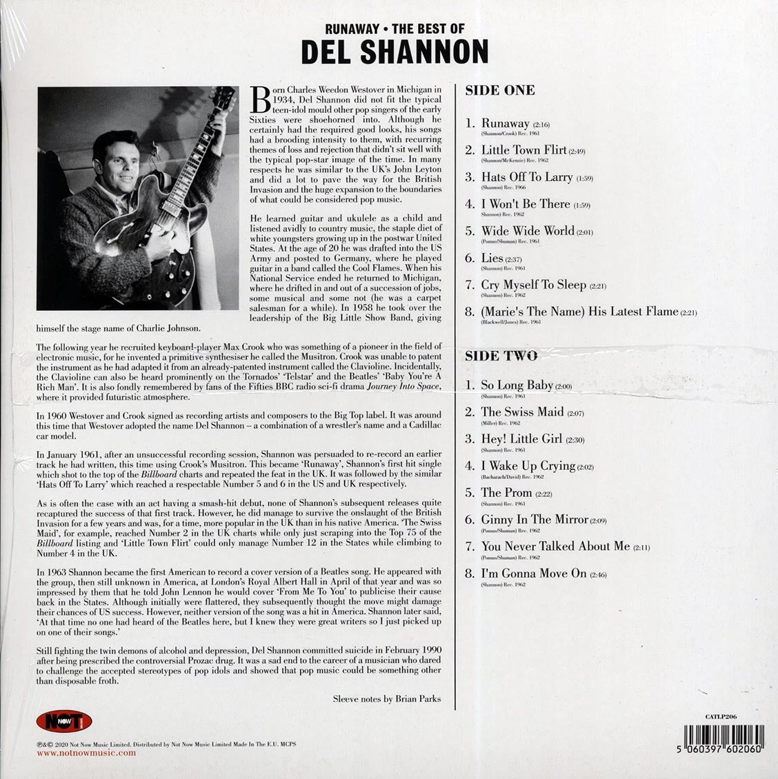 Del Shannon - Runaway: The Best Of Del Shannon (180g)