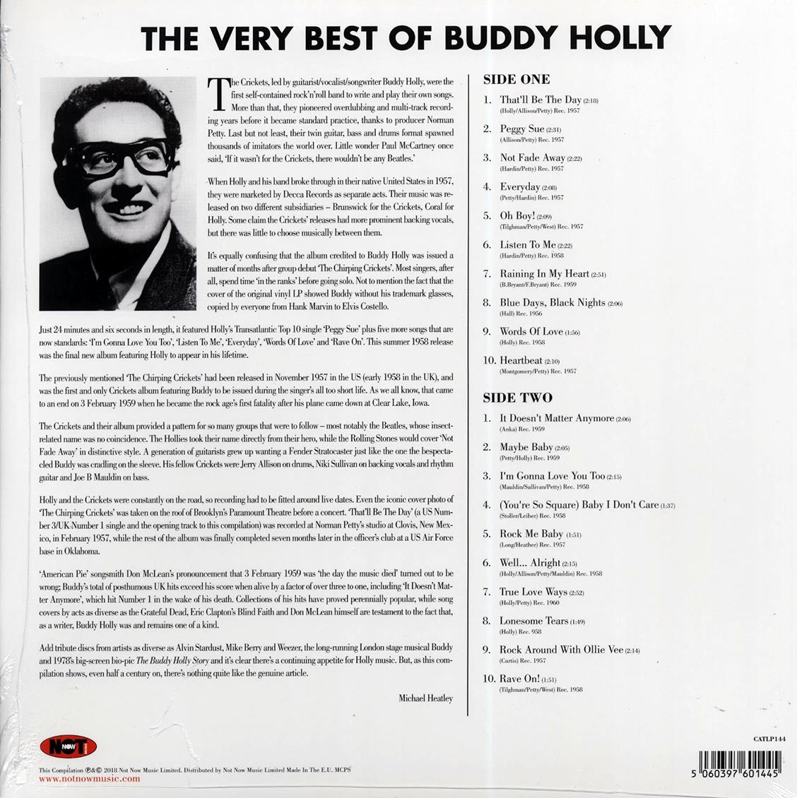 Buddy Holly - The Very Best Of Buddy Holly (180g)