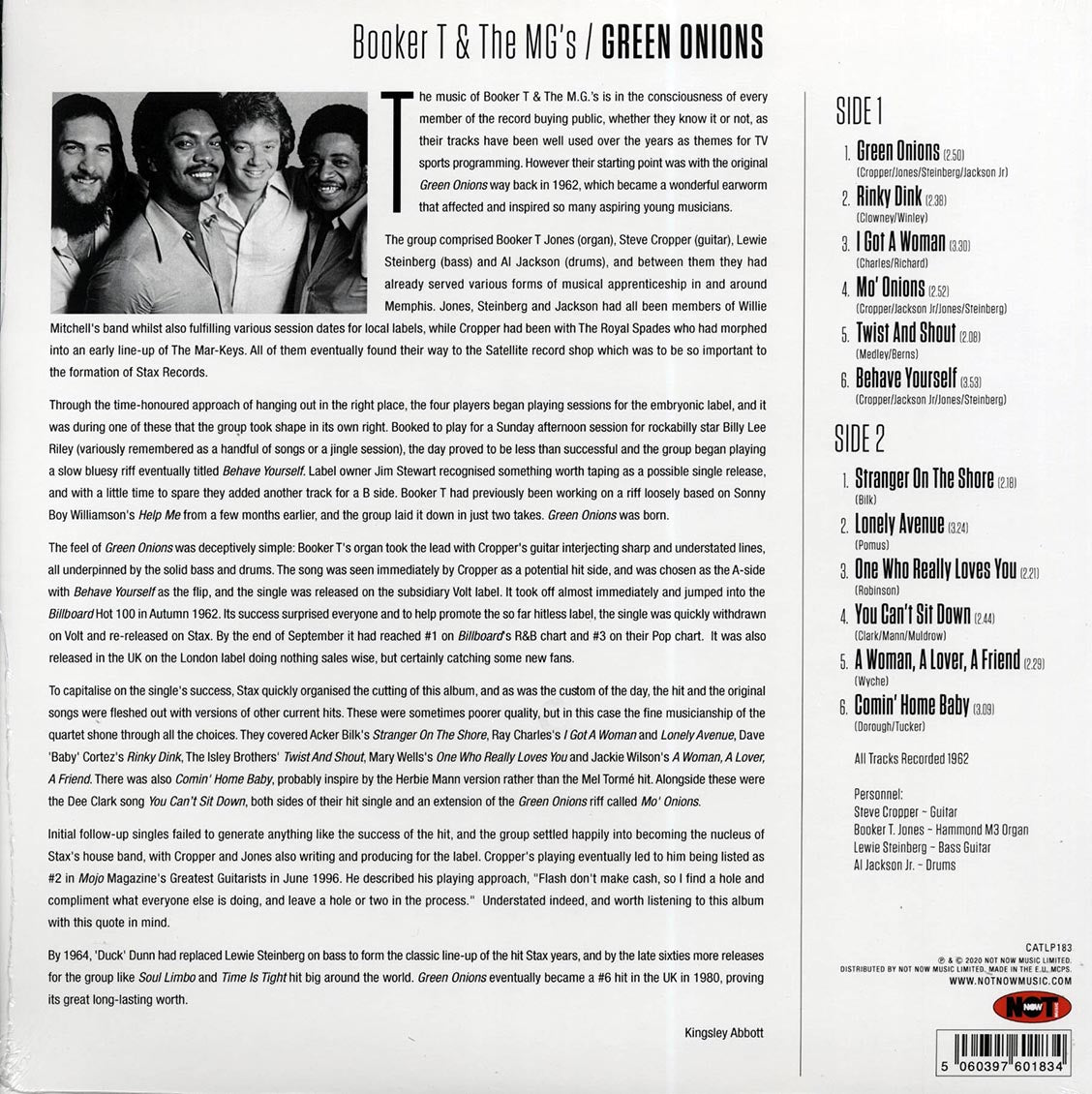 Booker T & The MG's - Green Onions (180g)