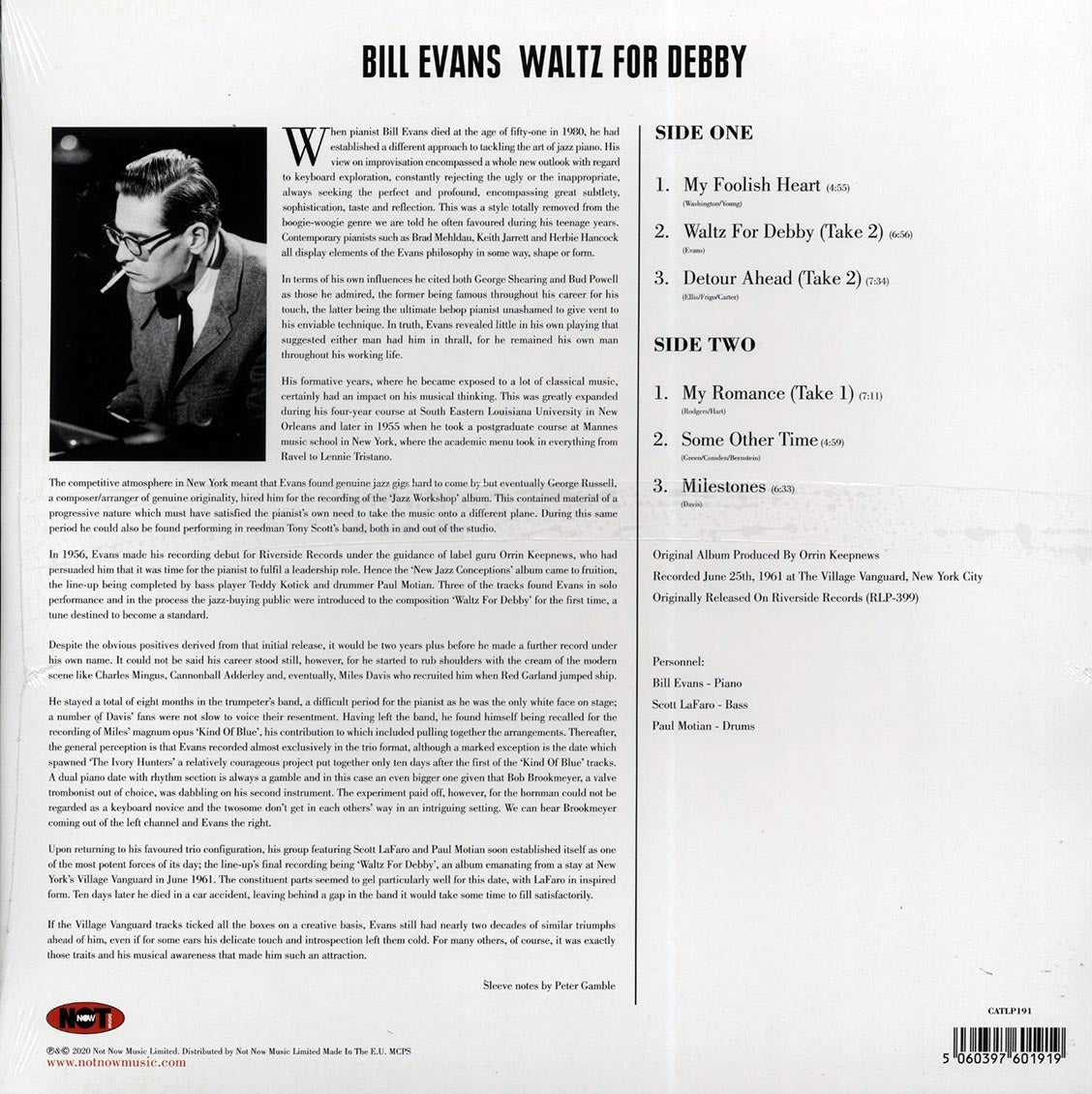 Bill Evans - Waltz For Debby (180g)
