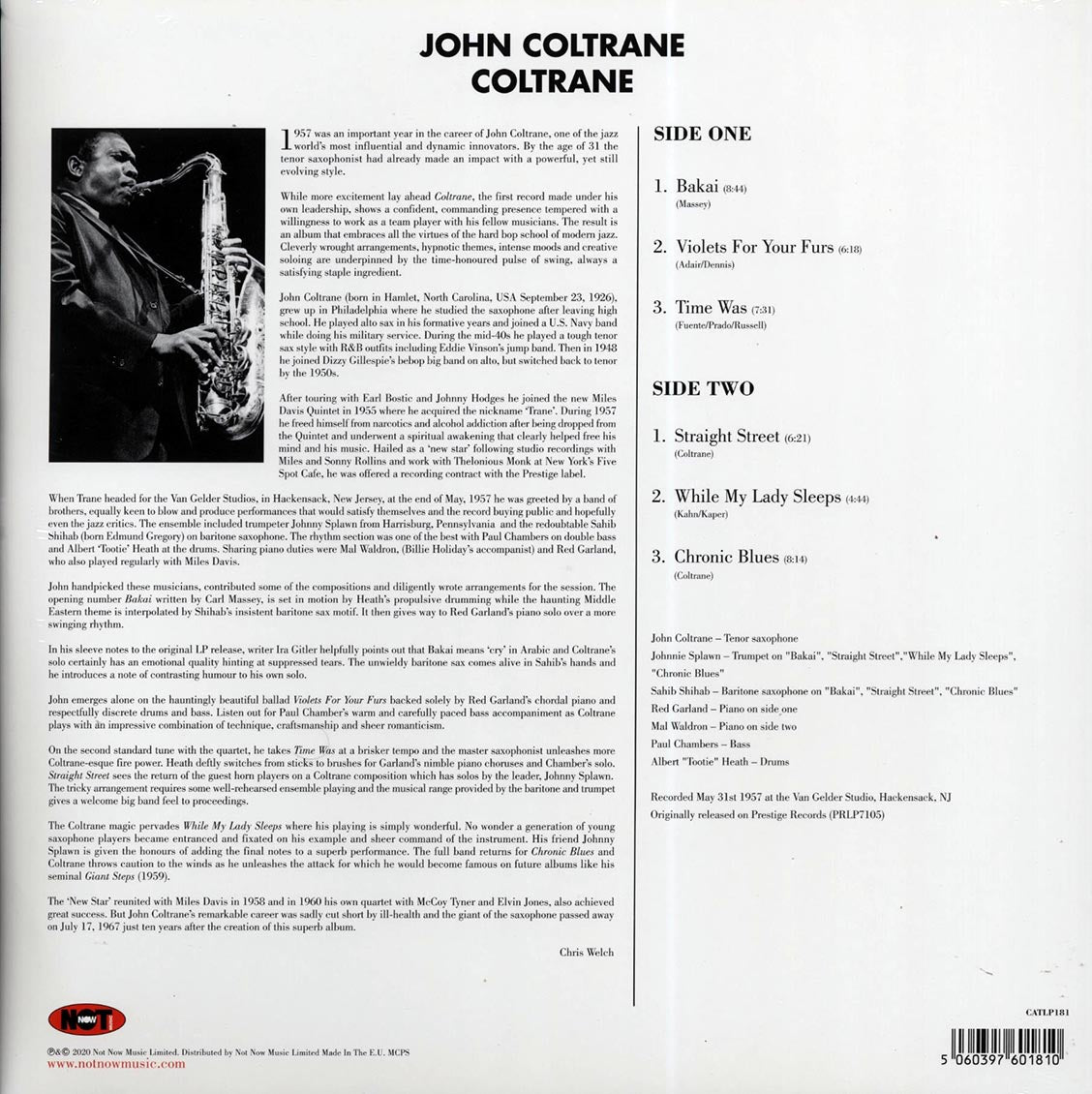 John Coltrane - Coltrane (mono) (180g)