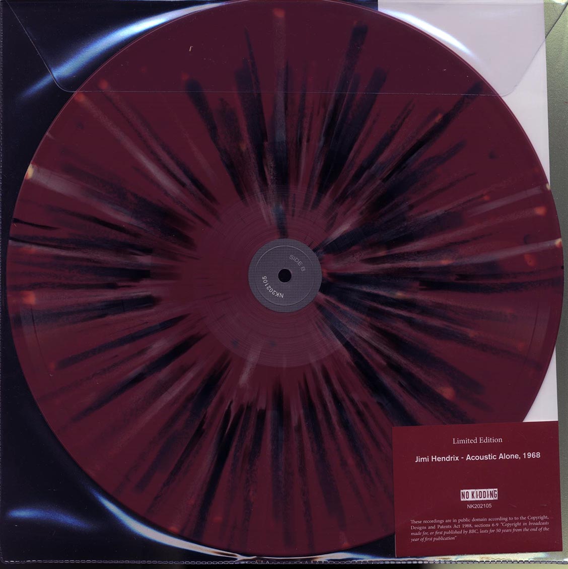 Jimi Hendrix - Acoustic Alone, 1968 (ltd. 500 copies made) (splatter vinyl)