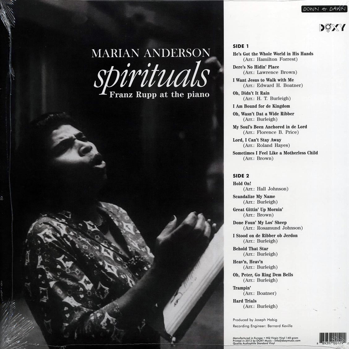 Marian Anderson - He's Got The Whole World In His Hands And 18 Other Spirituals