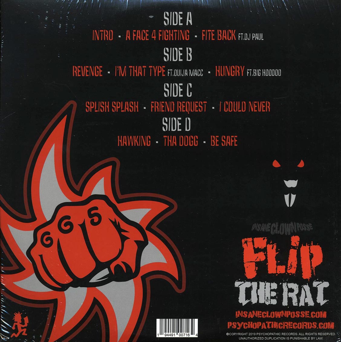 Insane Clown Posse - Flip The Rat (RSD 2019) (2xLP) (splatter vinyl)