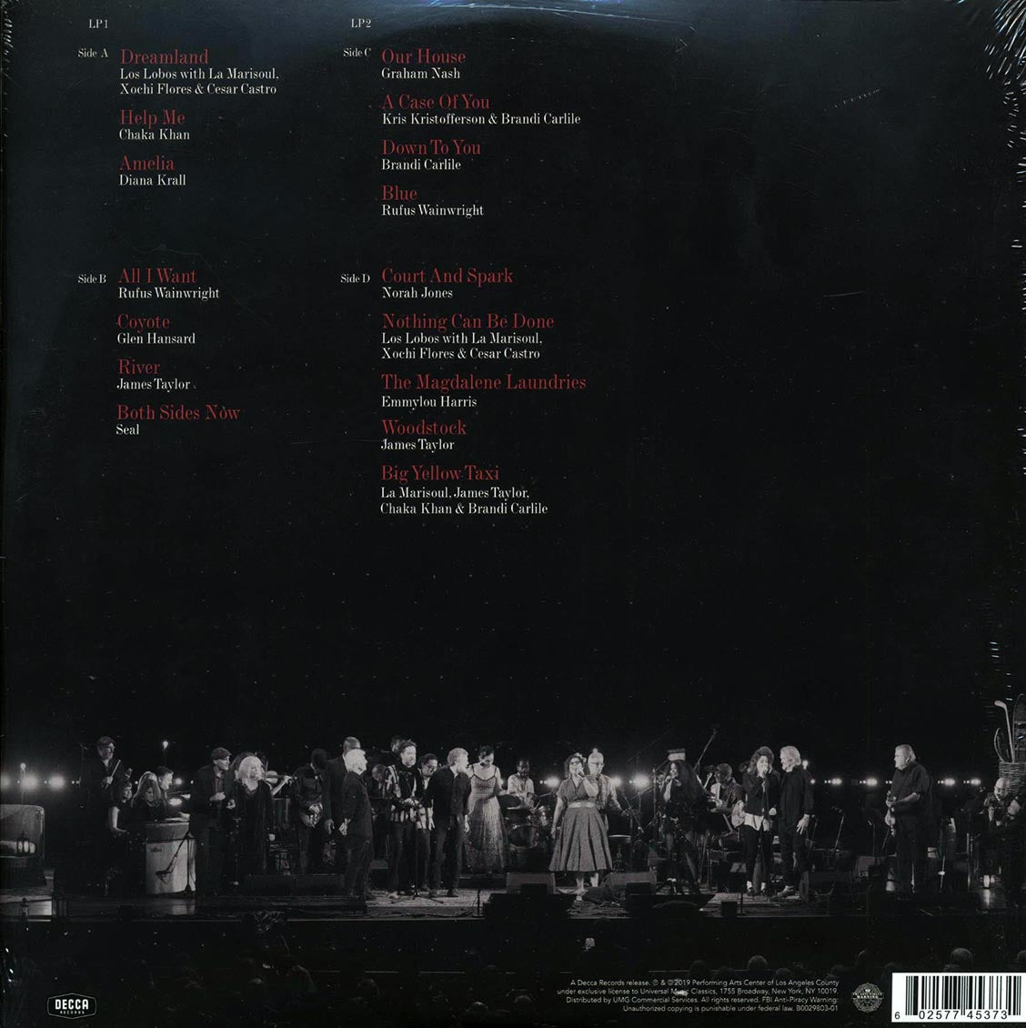 Norah Jones, Chaka Khan, Emmylou Harris, James Taylor, Etc. - Joni 75: A Birthday Celebration (RSD 2019) (2xLP)