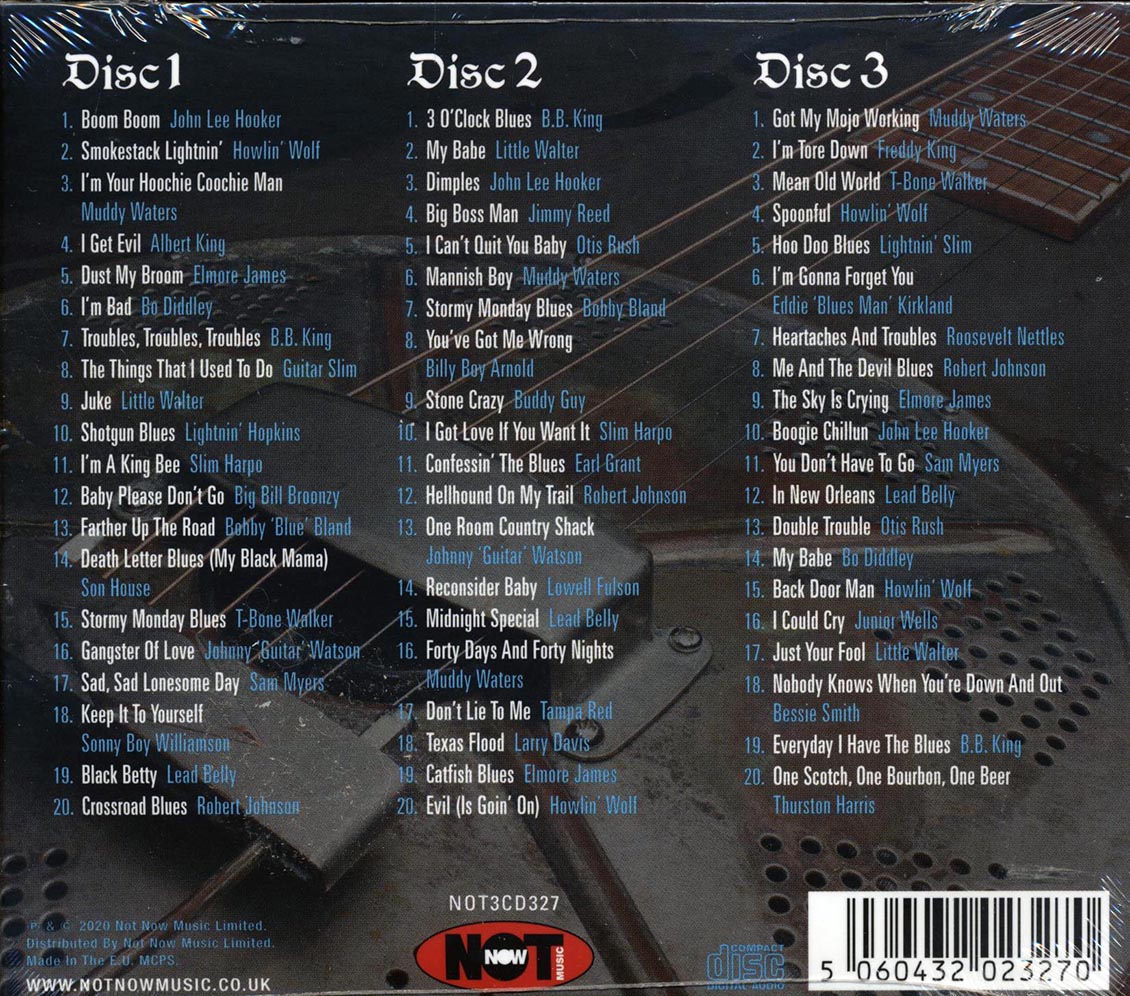 John Lee Hooker, Howlin' Wolf, Muddy Waters, Albert King, Etc. - The Blues Bible: 60 Original Blues Classics (60 tracks) (3xCD) (deluxe 3-fold digipak)