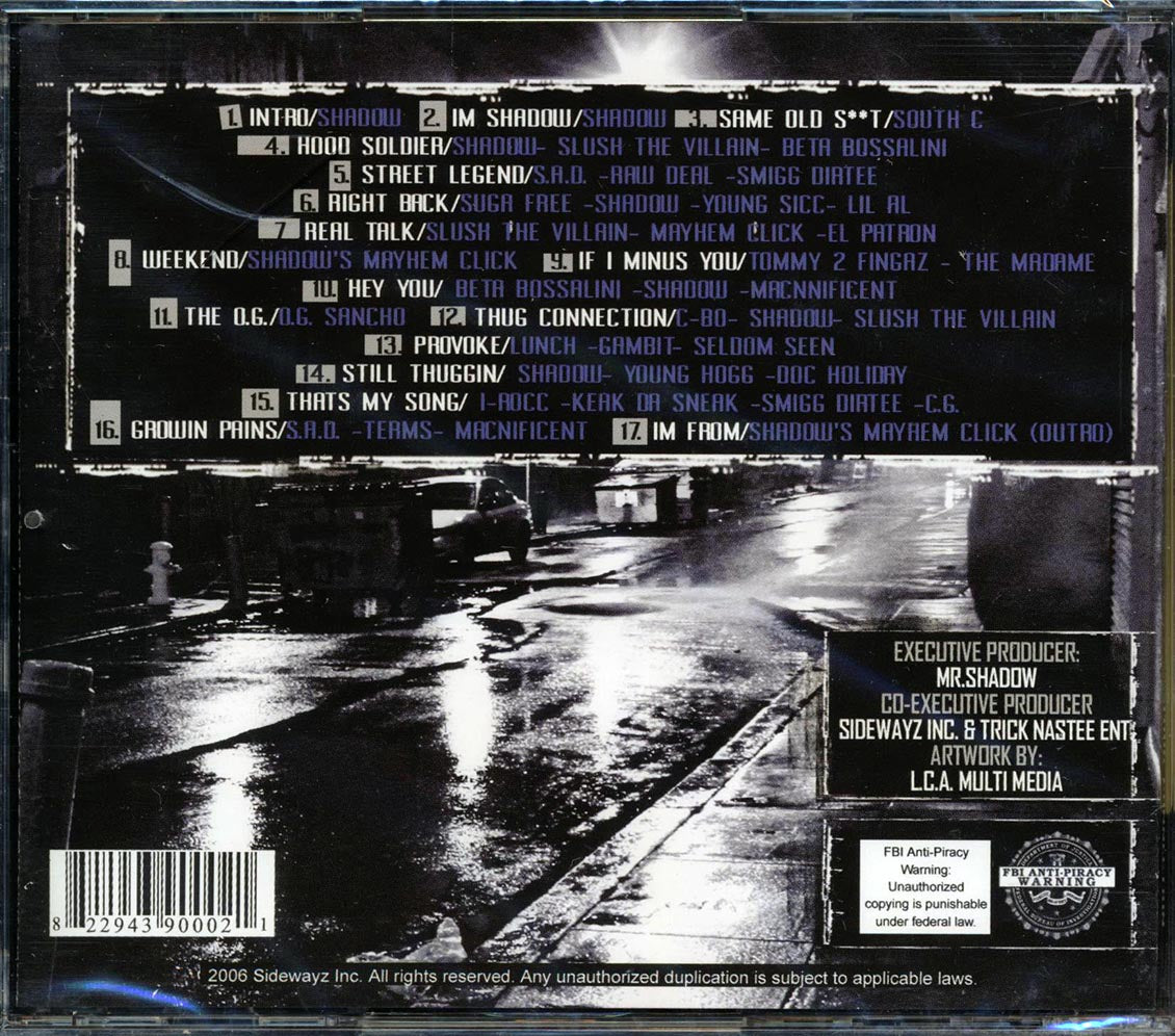 Mr. Shadow, South C, Slush The Villain, Etc. - Mr. Shadow's Thug Connection